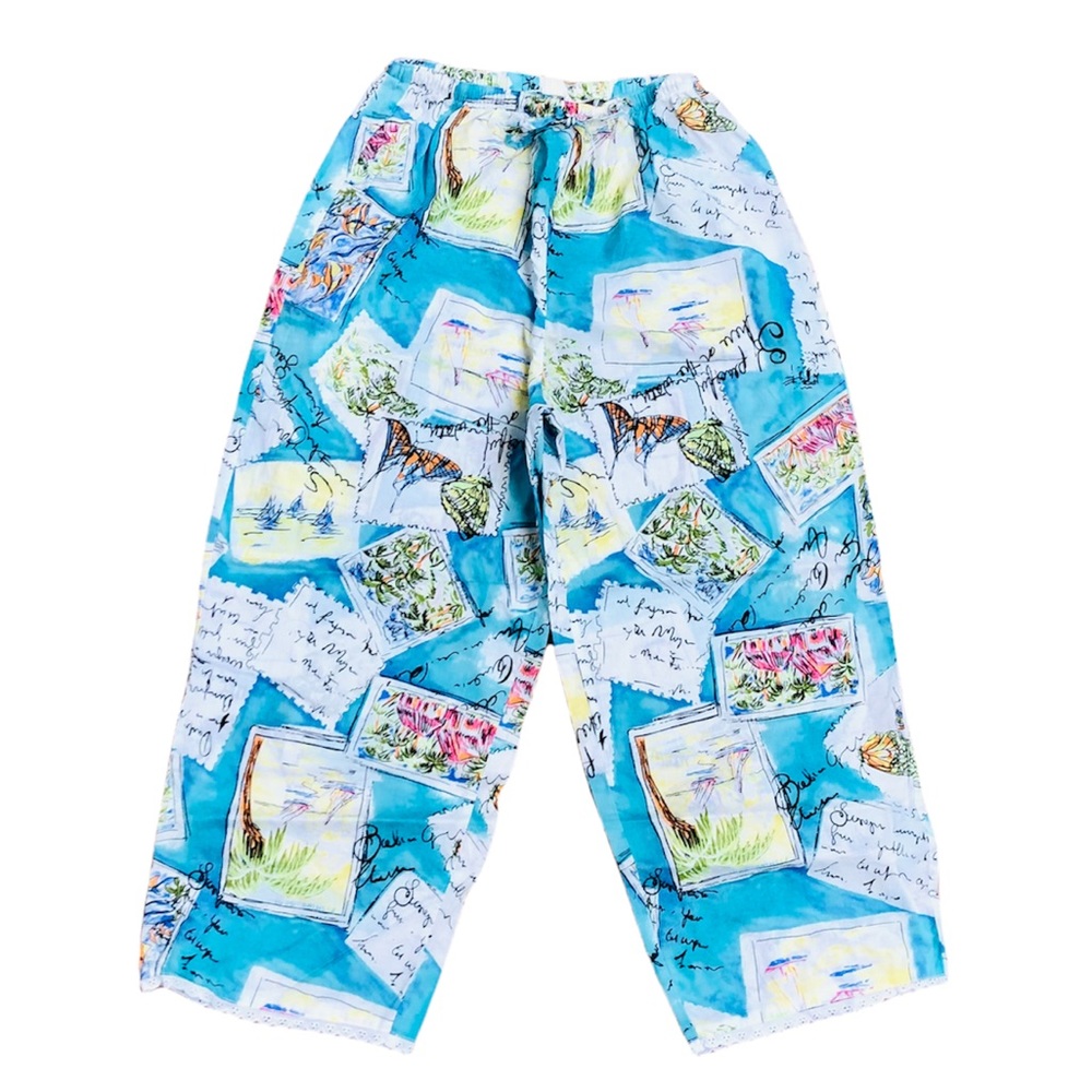 Studio By Valerie Stevens Women’s Size Small Tropical Vacation Pajama Pants
